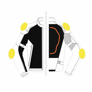 Chaqueta de motorista con logotipo personalizado para hombre, traje para montar al aire libre, impermeable, a prueba de viento, elegante, acolchado - Product Image 3