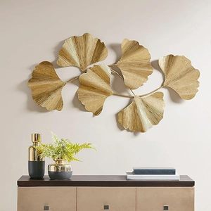 Classique mur Art décor pour la maison Restaurant chambre décoration métal blanc or noir couleur moderne fleur Design maison accessoires - Product Image 6