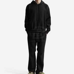 Pantalon de survêtement évasé décontracté pour hommes de haute qualité OEM pantalon de survêtement évasé personnalisé prix de gros pantalon de survêtement évasé droit en coton haut - Product Image 5