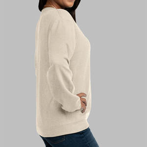 Neutral Relaxed Long Sleeve Fleece <b>T</b>-<b>Shirt</b> Unisex <b>Thermal</b> Long Sleeve Time Sweatshirt - Product Image 6