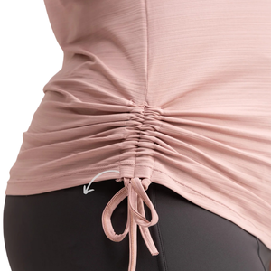 Plus Size Yoga Breathable Quick Dry Performance <b>Tops</b> with Front Logo Stretch Activewear for Women - Product Image 5