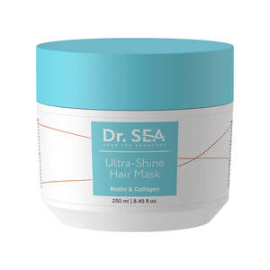 Masque capillaire à la kératine naturelle ultra-brillant Dr. SEA Cosmetics 250 ml, biotine, collagène, acide hyaluronique, hydratant et lissant pour les cheveux - Product Image 1