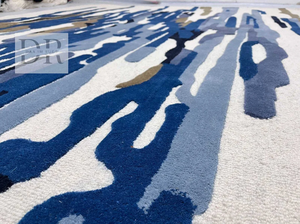 Hecho a mano 100% lana de Nueva Zelanda de alta calidad elegante suelo de Casa personalizado bucle corte área Alfombra conjunto mano copetudo alfombra para la vida - Product Image 3