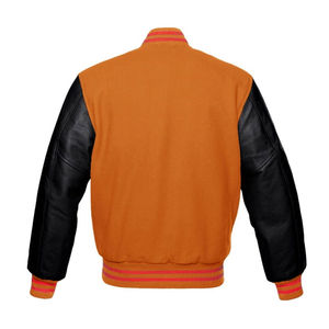 Veste de baseball varsity en cuir véritable pour homme et femme, nouvelle conception personnalisée, col montant, haute qualité, hiver, rue principale - Product Image 2