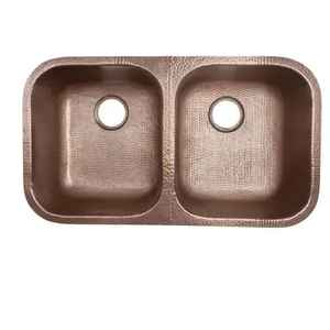 Lavabo en cuivre artisanal, patine bleue antique, pour hôtels et restaurants, nouveau lavabo rectangulaire - Product Image 5