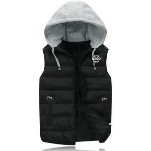 Custom Design Logo Outdoor Puffer <b>Jacket</b> High Street Style Sleeveless With Hood <b>Winter</b> Warm <b>Jacket</b> OEM Service Available - Product Image 6