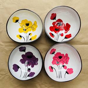 ชามเคลือบเงา ลายเปลือกหอย ผลิตในเวียดนาม ออกแบบตามสั่ง ชามเปลือกมะพร้าวเคลือบเงา/ ชามลายมะพร้าว ทำด้วยมือ - Product Image 6