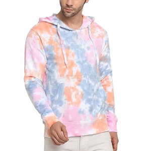 2023 hommes décontracté pull à capuche respirant polaire tissu solide 3D imprimé hiver grande taille (XL) uni teint cravate teinture à capuche - Product Image 1