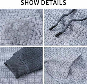 Sweats à capuche pour hommes de haute qualité avec logo personnalisé, tissu 100% coton, hiver, anti-froissement, respirant, design doublé, tendance 2025 - Product Image 6