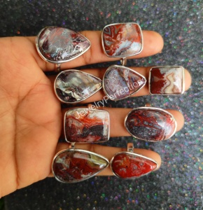 Anillos de bisel de encaje loco de Plata de Ley 925 únicos al por mayor latón de calidad fina con incrustaciones de piedras preciosas para fiestas de boda - Product Image 2