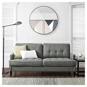 LOVESEATS SFB68016 Chesterfield French Style Two-Seater <b>Sofa</b> Bench Tufted Square Shape <b>Sponge</b> <b>for</b> Home Living Room Furniture - Product Image 2