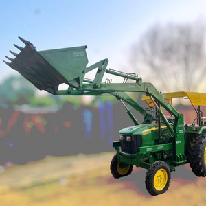 Tractor agrícola con cargador frontal y retroexcavadora trasera Cargador general de acero suave con componentes de núcleo de caja de cambios de bomba - Product Image 4