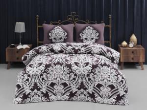 Ensemble couvre-lit et couvre-lit imprimé pigmenté en coton 200x220 housse de couette 220x240 drap plat 50x70 + rabat 18CM pour usage domestique - Product Image 4