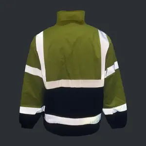 Veste de travail élégante et confortable en toile de coton de qualité supérieure robuste, durable, respirante, hydrofuge, teinte unie, pour l'hiver - Product Image 3