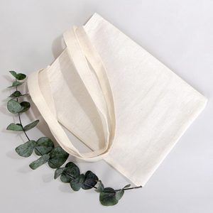 Bolsa de Tela Pequeña de Algodón Orgánico 8 x 10 (20 x 25 cm) Reciclable, Bolsa Natural para Libros - Product Image 2