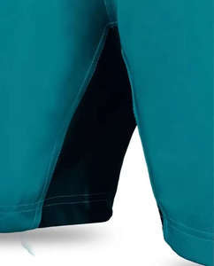 Pantalones Cortos Deportivos para Hombre, Color Verde Azulado, Secado Rápido, Ajuste Regular, para Entrenamiento de MMA, 100% Poliéster, Tinte Liso - Product Image 6