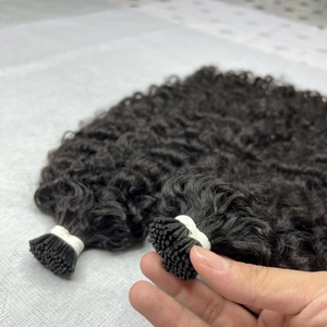 100% extensiones de cabello humano rizado birmano sin procesar de color natural no químico doble dibujado - Product Image 2