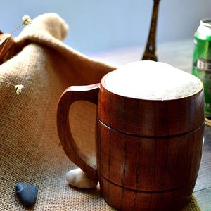 Exclusiva taza de café de cerámica de lujo tradicional con mango de madera cocina decorativa restaurante ARTISAN AURA para beber cerveza - Product Image 1