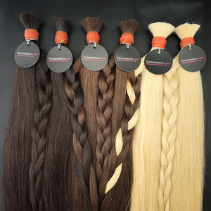Vietnam-Made Virgin Remy Weft <b>Hair</b> <b>Extensions</b> Customized <b>Color</b> Silky and Smooth Ready to Ship Human <b>Hair</b> - Product Image 3