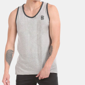 Venta al por mayor Color sólido Hombres Tank Top Ropa deportiva Personalizada Hombres Tank Top Fitness Hombres Tank Top - Product Image 2