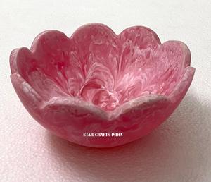 Cadeau de mariage tendance de haute qualité à la mode résine époxy bol à salade vaisselle salade bol de service vaisselle bol charismas cadeau - Product Image 5