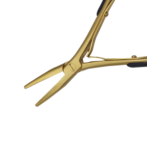 คีมต่อผมปลายแบนแบบขายส่ง โลโก้สั่งทำได้ สีดำทอง สแตนเลส อเนกประสงค์ - Product Image 4