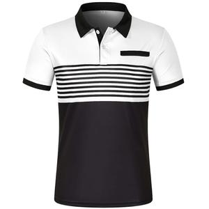 เสื้อโปโลถักแขนสั้นสำหรับผู้ชายเสื้อคอตตอนไซส์ใหญ่พิเศษเสื้อโปโลผ้าคอตตอนสำหรับ100% - Product Image 2