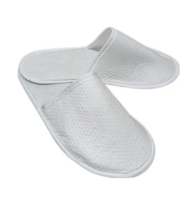 Honeycomb Patterned Hotel <b>Slippers</b> with Non-Slip Sole OEM Turkey Cheap Personalized Hotel Disposable High-end Hotel Supplies - Product Image 2