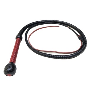 แส้หนังทำมือแบบกำหนดเอง รุ่นใหม่ล่าสุด อุปกรณ์บอนด์เดจสำหรับผู้ใหญ่ มาตรฐานสากล พร้อมกระเป๋า - Product Image 1