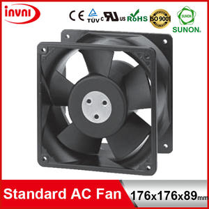 Standard SUNON 17689 176x89 176mm 176x176 mm Exhaust Ventilation Axial Flow AC <b>Fan</b> 220V 230V 240V 176x176x89mm (A2179-HBL TC.GN) - Product Image 2