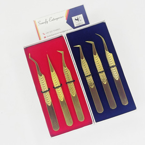 Pinzas de aislamiento de acero inoxidable antiestáticas mejor calificadas OEM 500 + estilos para extensiones de pestañas - Product Image 2