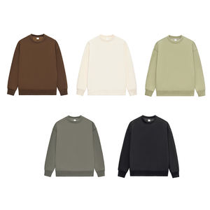 RTS 100% algodón cuello redondo sudadera pulóver sudadera de gran tamaño personalizado en blanco Unisex hombres sudadera con sudaderas con capucha de lana - Product Image 3