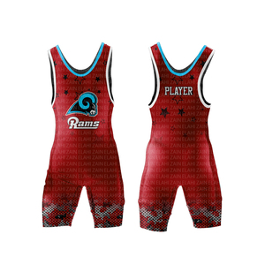 2025 Unisex Maßgeschneiderter Wrestling-Anzug mit Wärmeübertragungsdruck für Fitness und Sport, 100% Polyester, Dehnbar, Leichtgewichtig, Günstig ab Werk - Product Image 2