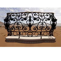 Juliet Designs TTD Garde-corps de balcon moderne de luxe en fer forgé, fonte, acier inoxydable et aluminium, garantie 1 an