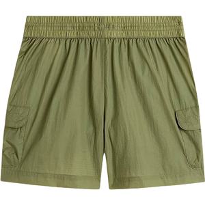 Trajes cortavientos calientes para mujer, pantalones cortos cortavientos de diseño liso con cintura elástica para correr, ropa de verano - Product Image 1