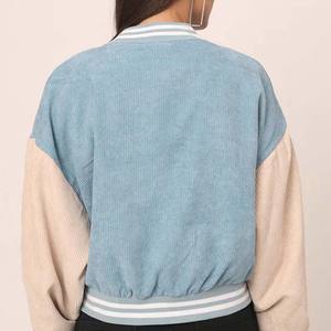 Servicio OEM ODM para Minoristas, Chaqueta Universitaria de Invierno para Mujer, Manga Larga, Chaqueta Universitaria Corta de Béisbol para Mujer, Uniformes de Invierno - Product Image 6