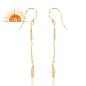 Pendientes colgantes chapados en oro de 18 quilates de Plata de Ley 925 más vendidos, joyería para mujer, regalo para ella - Product Image 4