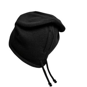 Warm Knitted Baggy Beanie Hat Women <b>Men</b> Drawstring Kpop Slouchy Wool <b>Cap</b> Winter Spring Soft Skullcaps Outdoor Windproof Bonnet - Product Image 3
