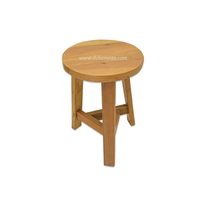 Tabouret de bar en bois naturel personnalisable au design moderne et antique, fonction de siège réglable pour la cuisine, la chambre, le salon et le bureau - Product Image 1