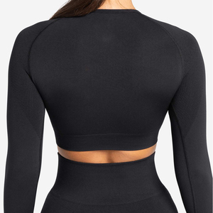 ชุดออกกำลังกายเอวสูงสำหรับผู้หญิงชุดออกกำลังกายเล่นโยคะผ้าฝ้าย100% ไร้รอยต่อสำหรับผู้หญิง - Product Image 5