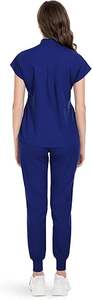 Personalizado de poliéster y Spandex de talla grande Mujer Jogger Set V Cuello Hospital Médico Scrub Uniforme de enfermera - Product Image 3