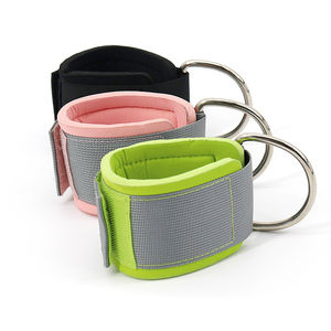 Muñequeras y Brazaletes Acolchados de Neopreno con Anillo en D, Cierre de Gancho y Bucle Antideslizante para Entrenamiento en Gimnasio, Sistema de Poleas de Fitness Unisex - Product Image 6