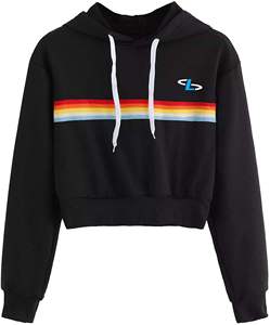 ชุดเสื้อครอปและสั้นของผู้หญิงชุดเสื้อครอปท็อปสีทึบใส่สบายออกแบบได้ตามต้องการ - Product Image 3