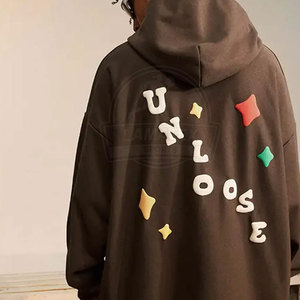 Sudaderas con capucha de talla grande personalizadas con diseño propio de invierno respetuosas con el medio ambiente polar algodón/poliéster - Product Image 5