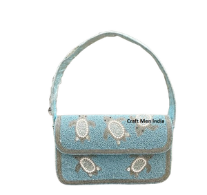 Bolsos de Mano Elegantes Hechos a Mano con Cuentas y Correa de Cuentas, Bolsos de Mano de Moda con Cuentas para Damas, Diseño Personalizado, BOLSO DE HOMBRO - Product Image 1