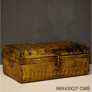 Industrial Style Iron Trunk for Living Room Furniture - Product Image 5