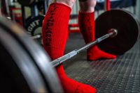 Chaussettes de musculation anti-bactériennes de haute qualité avec logo personnalisé, respirantes et écologiques en Spandex/Nylon