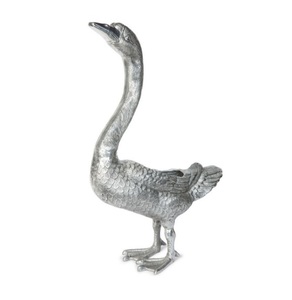 Seau à glace de luxe en forme de tigre avec poignée en cuir et Champagne fini à la main en aluminium de haute qualité - Product Image 6