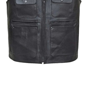 Chaleco de Cuero Genuino de Primera Calidad con Diseño Elegante, Costuras Duraderas y Ajuste Cómodo. para uso casual o formal, todas las tallas - Product Image 5