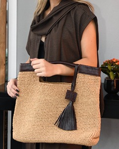 Nuevas bolsas de compras de lona de yute con asas de cuerda Uso de compras de comestibles Sacos reutilizables ecológicos de calidad superior de ACMI - Product Image 4